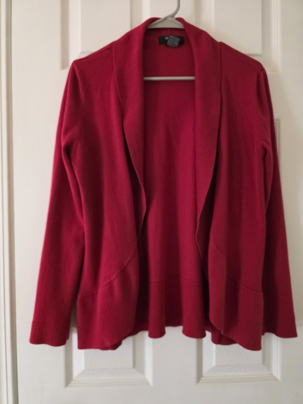 Verve Ami Red Open-Front Women's Cardigan